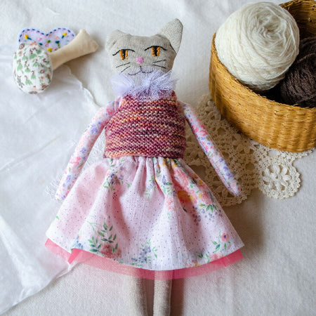 Furr-ever friend - Jody, Cat Cycling & Running Enthusiast, One-of-a-Kind Soft Toy with a Sweet Tooth