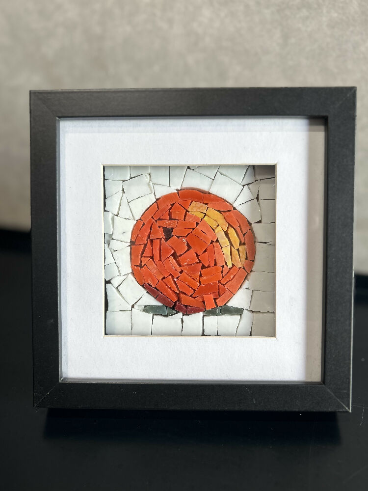 Smalti Mosaic Framed Orange