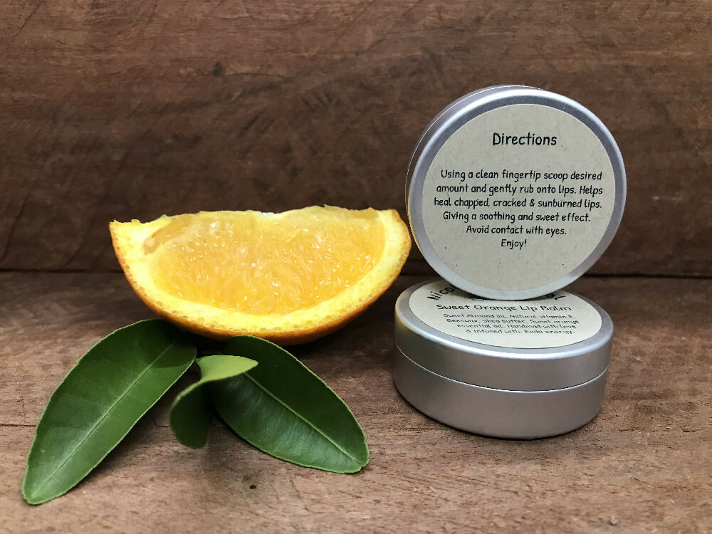 All Natural Soothing Zesty Sweet Orange Lip Balm