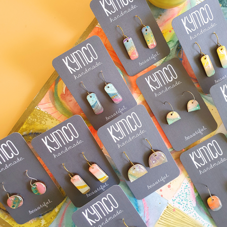 The Tutti Frutti Collection | Resin art jewellery | Small dangle earrings