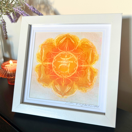 Sacral Chakra (Svadhisthana) - Original Artwork Framed Print