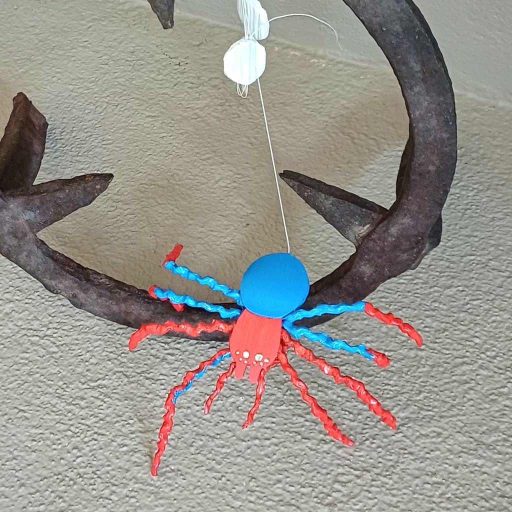 Spider M. handcrafted whimsical spider decoration ornament