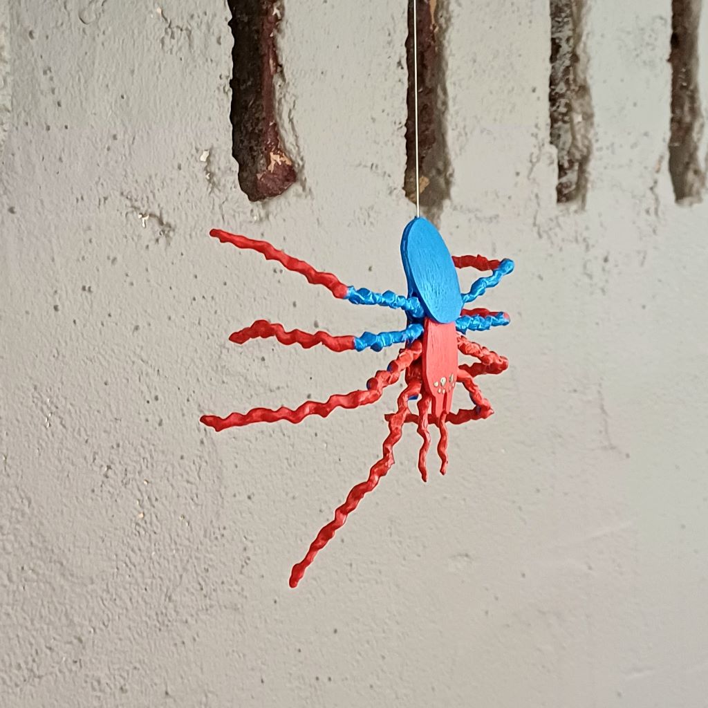 Spider M. handcrafted whimsical spider decoration ornament