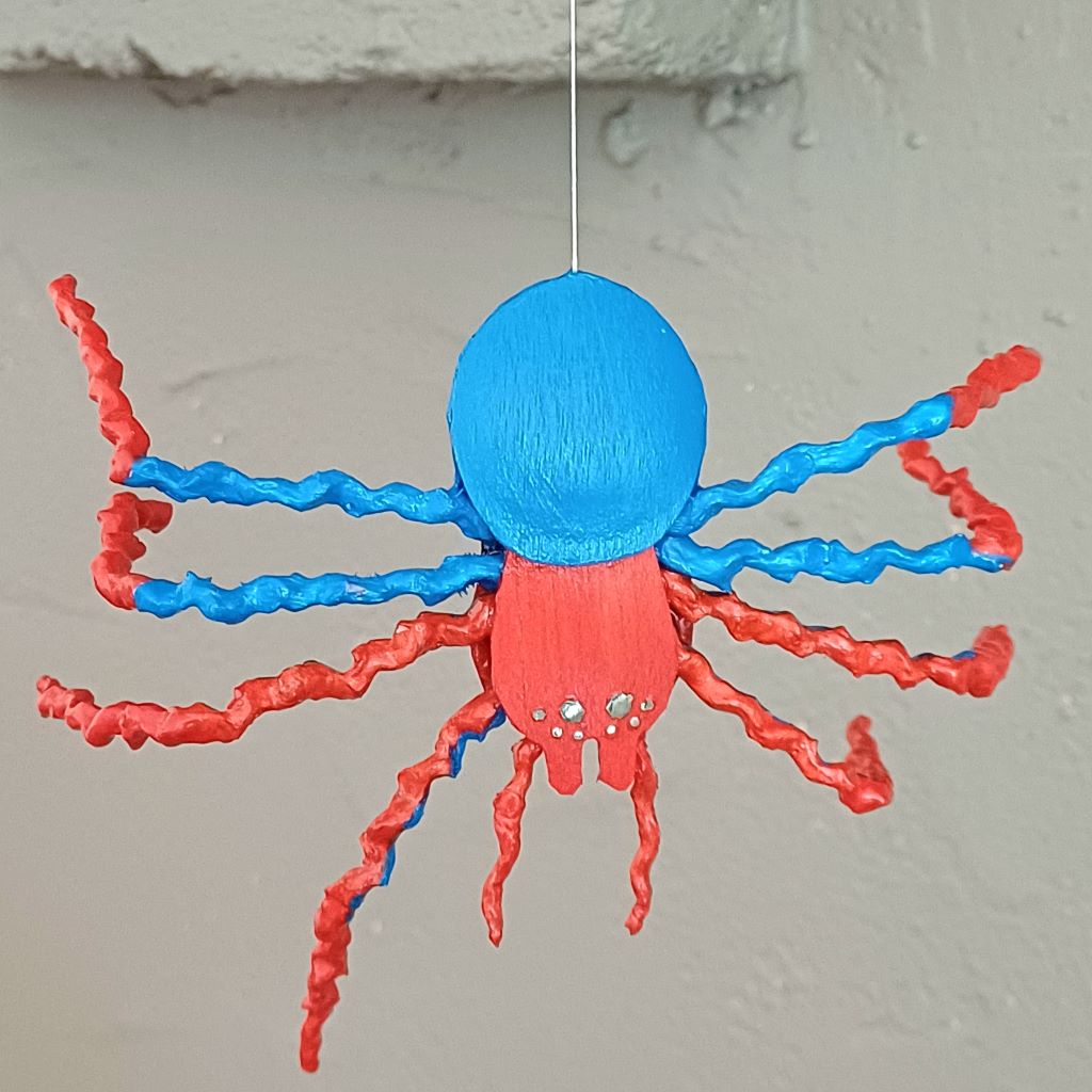 Spider M. handcrafted whimsical spider decoration ornament