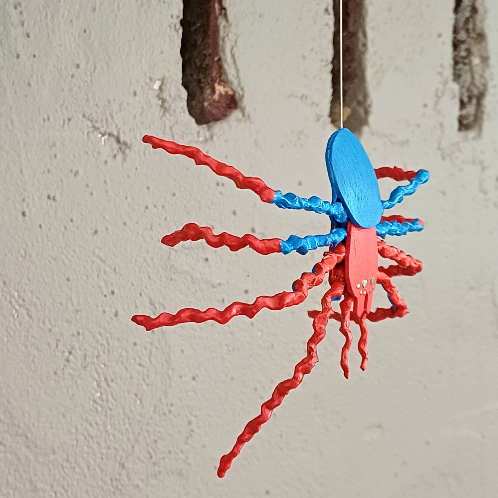 Spider M. handcrafted whimsical spider decoration ornament