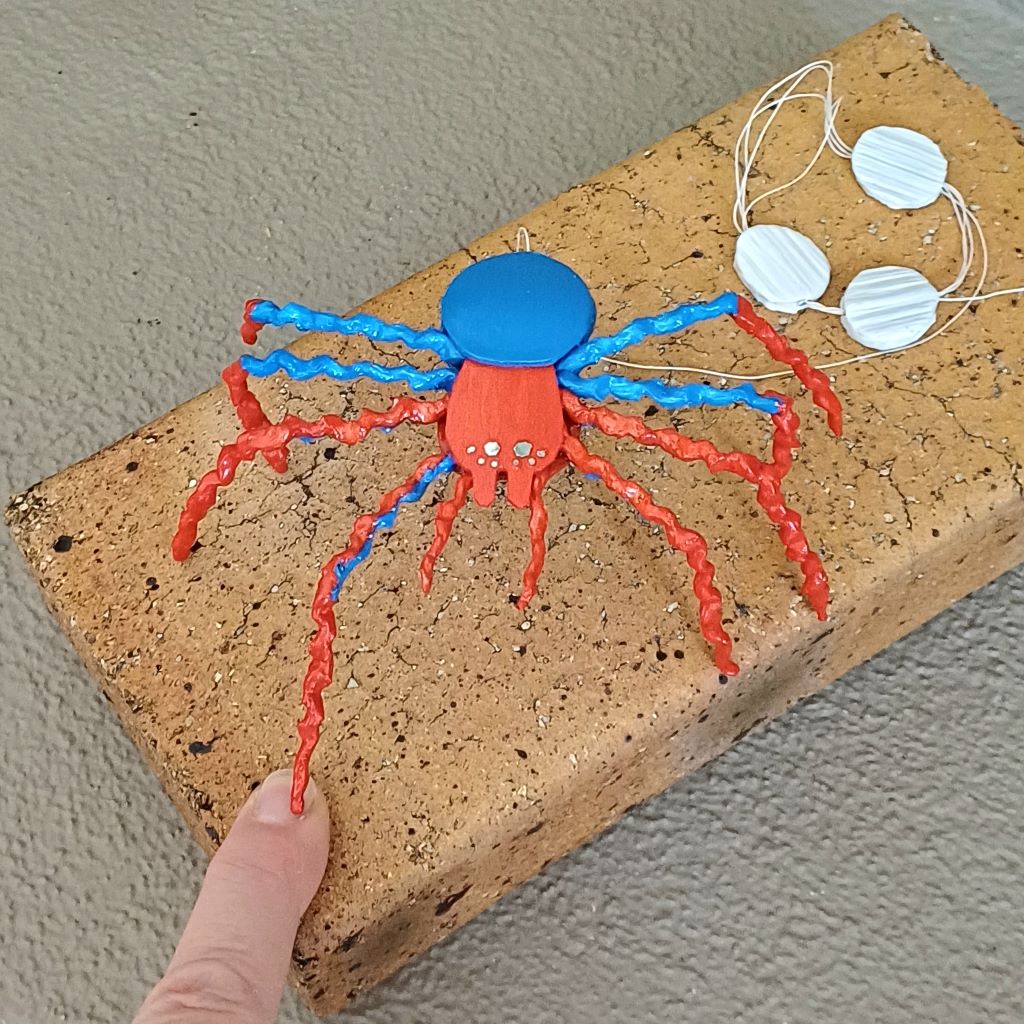 Spider M. handcrafted whimsical spider decoration ornament