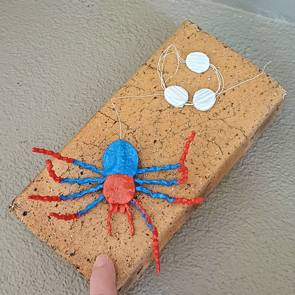 Spider M. handcrafted whimsical spider decoration ornament