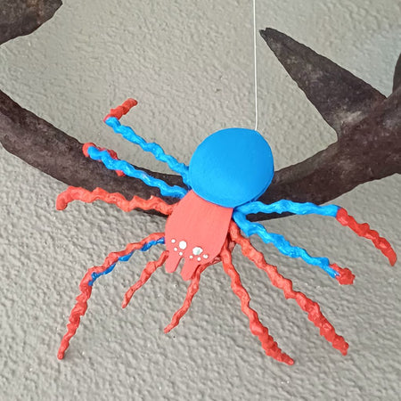 Spider M. handcrafted whimsical spider decoration ornament