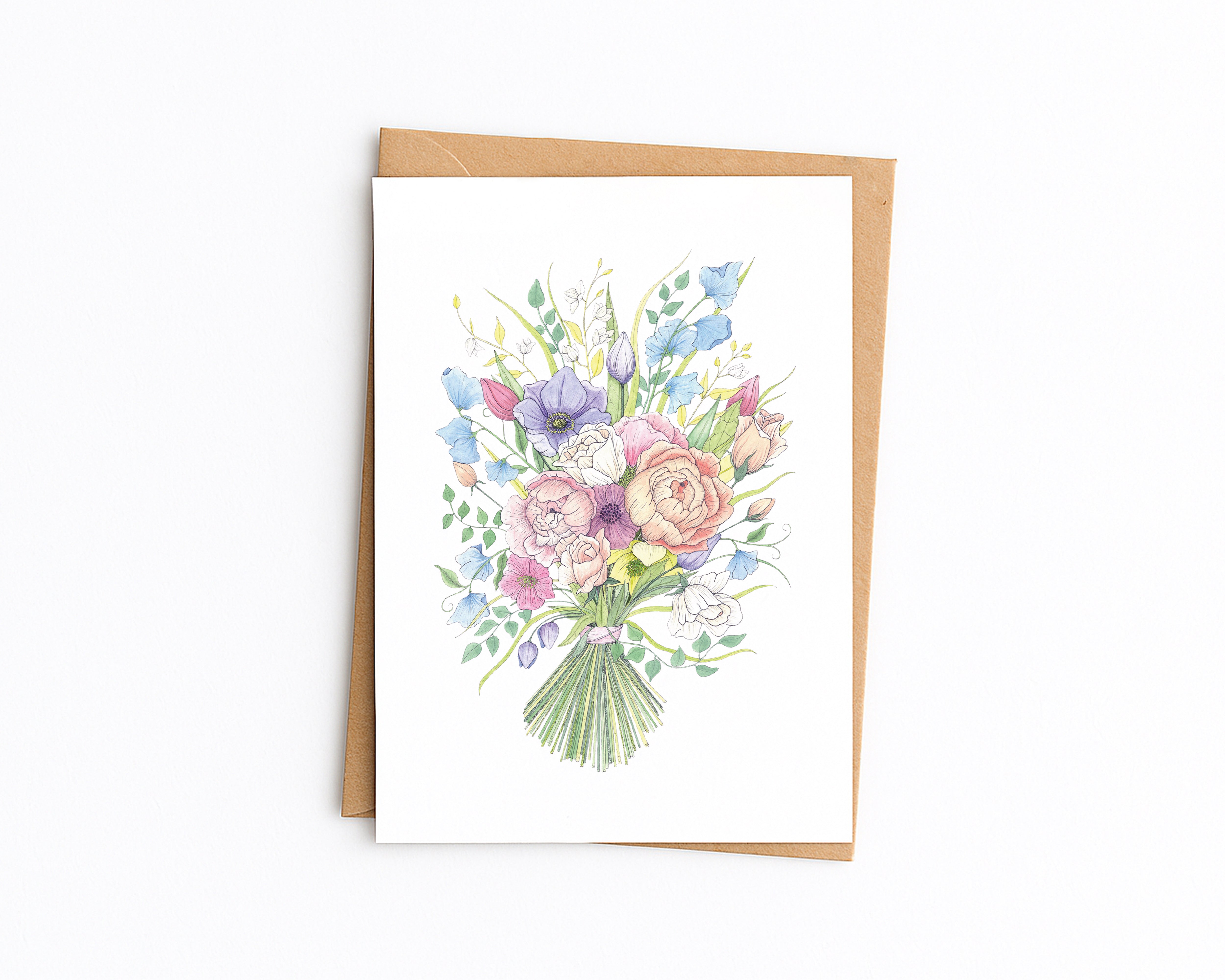 Spring Bouquet Greetings Card