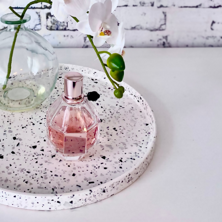 Large round platter in various Terrazzo designs