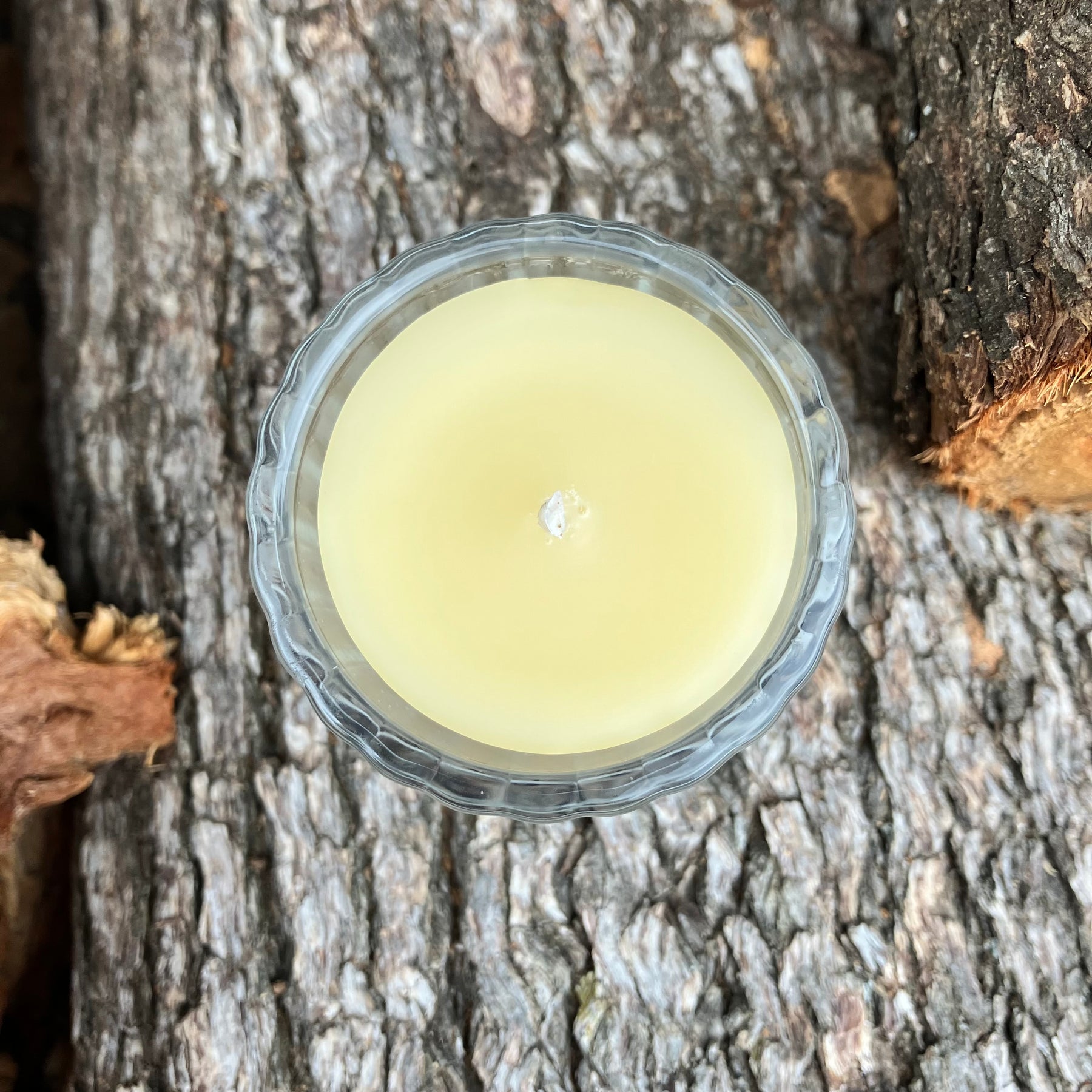 Sunburst Glow Beeswax Candle in Glass Jar