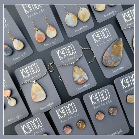 The Desert Dreaming Collection | Resin art jewellery | Medium dangle and stud earrings | Brooch | Pendants