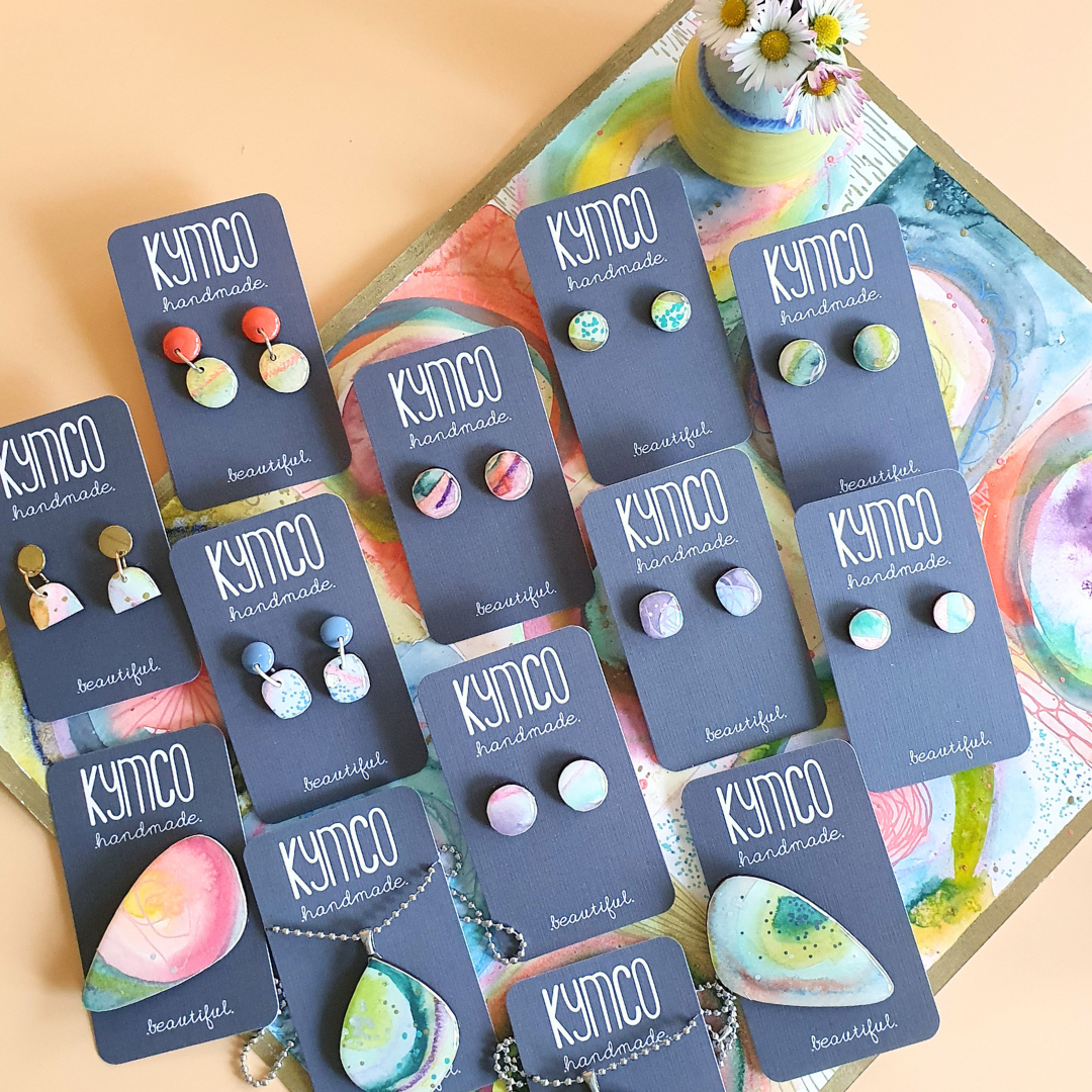 The Tutti Frutti Collection | Resin art jewellery| Stud earrings | Pendants | Brooches