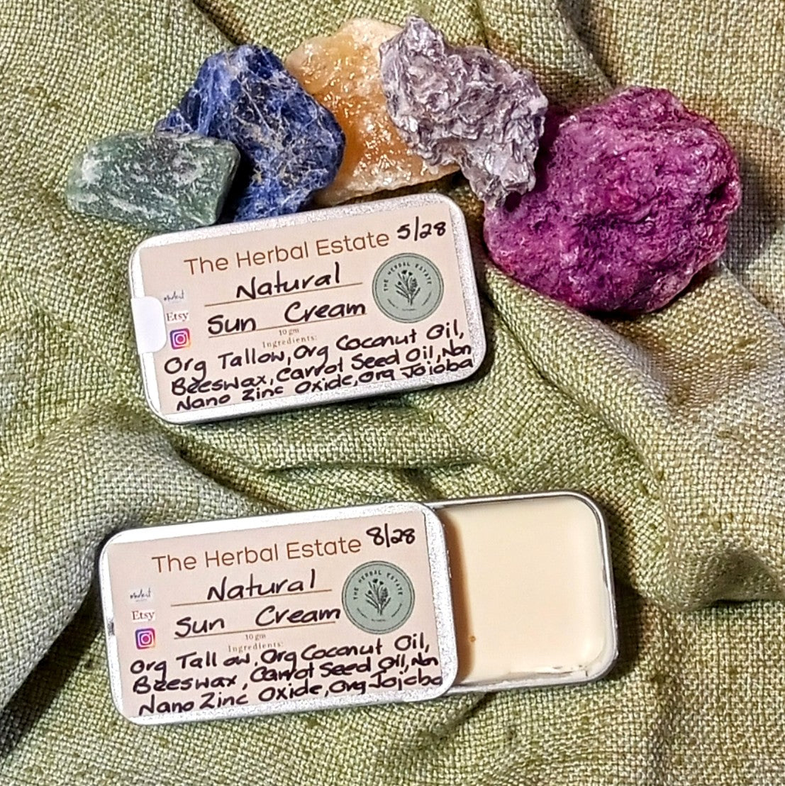 Natural Non-Nano Zinc Sun Cream: Nappy Barrier Cream 10g-50g