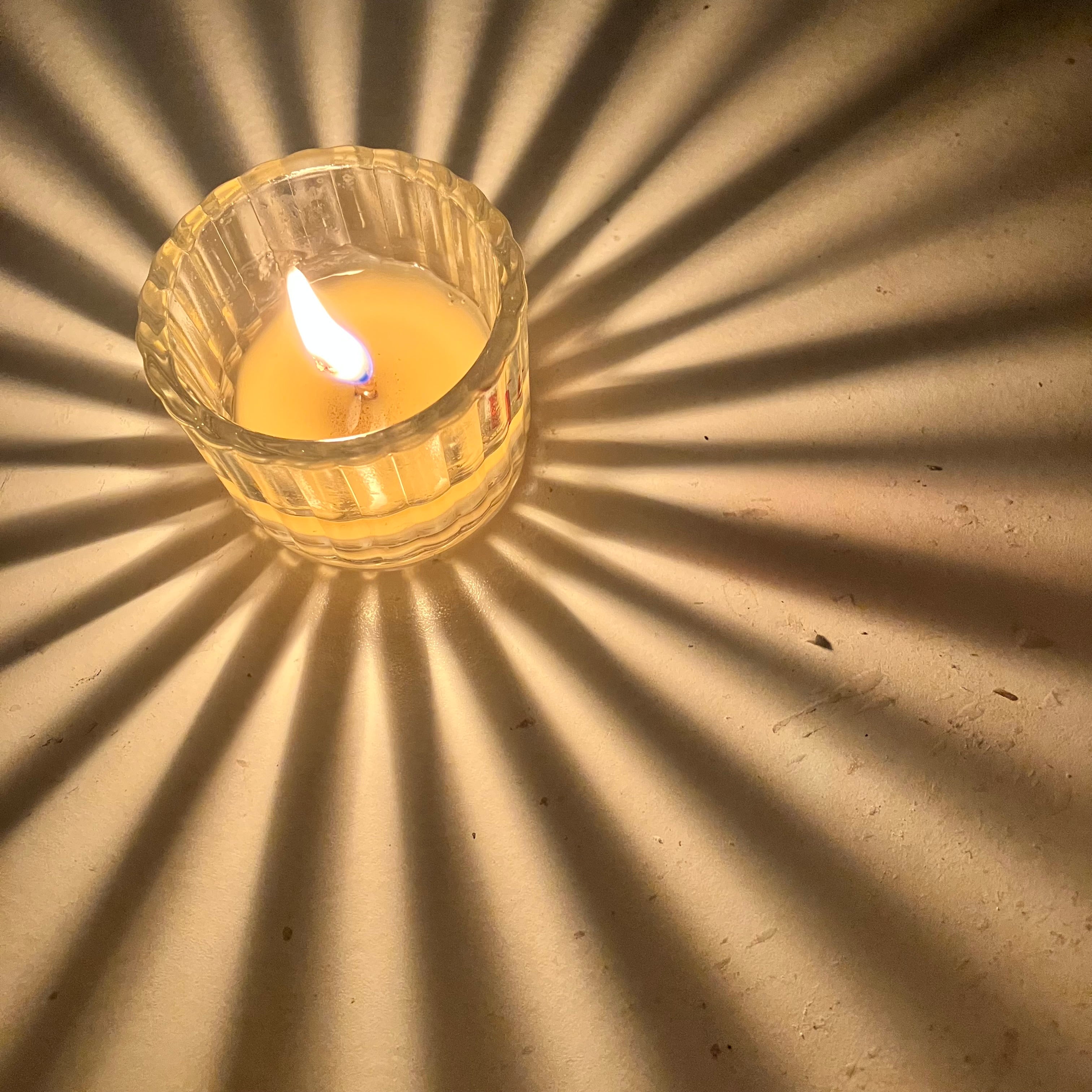 Sunburst Glow Beeswax Candle in Glass Jar | Outdoors Candles