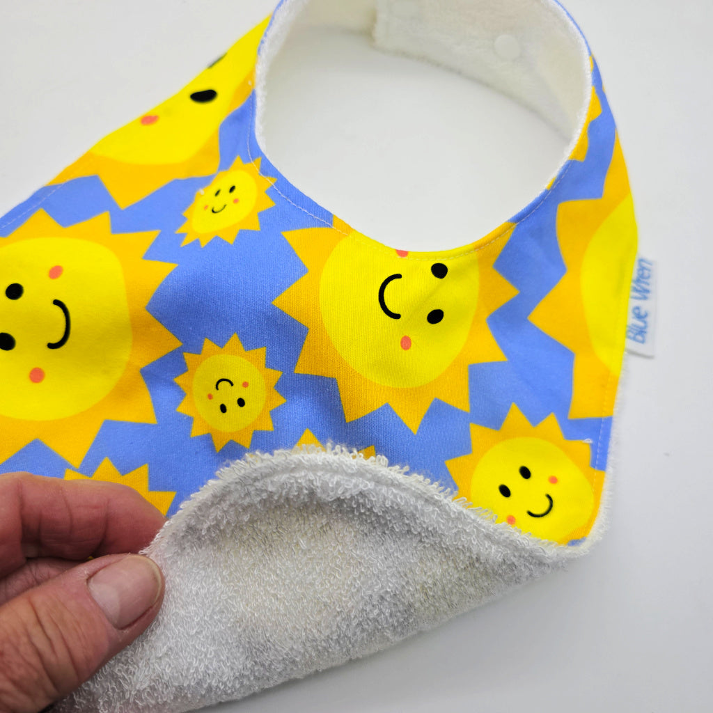 Baby Bib Gift Happy Sunshine Fabric