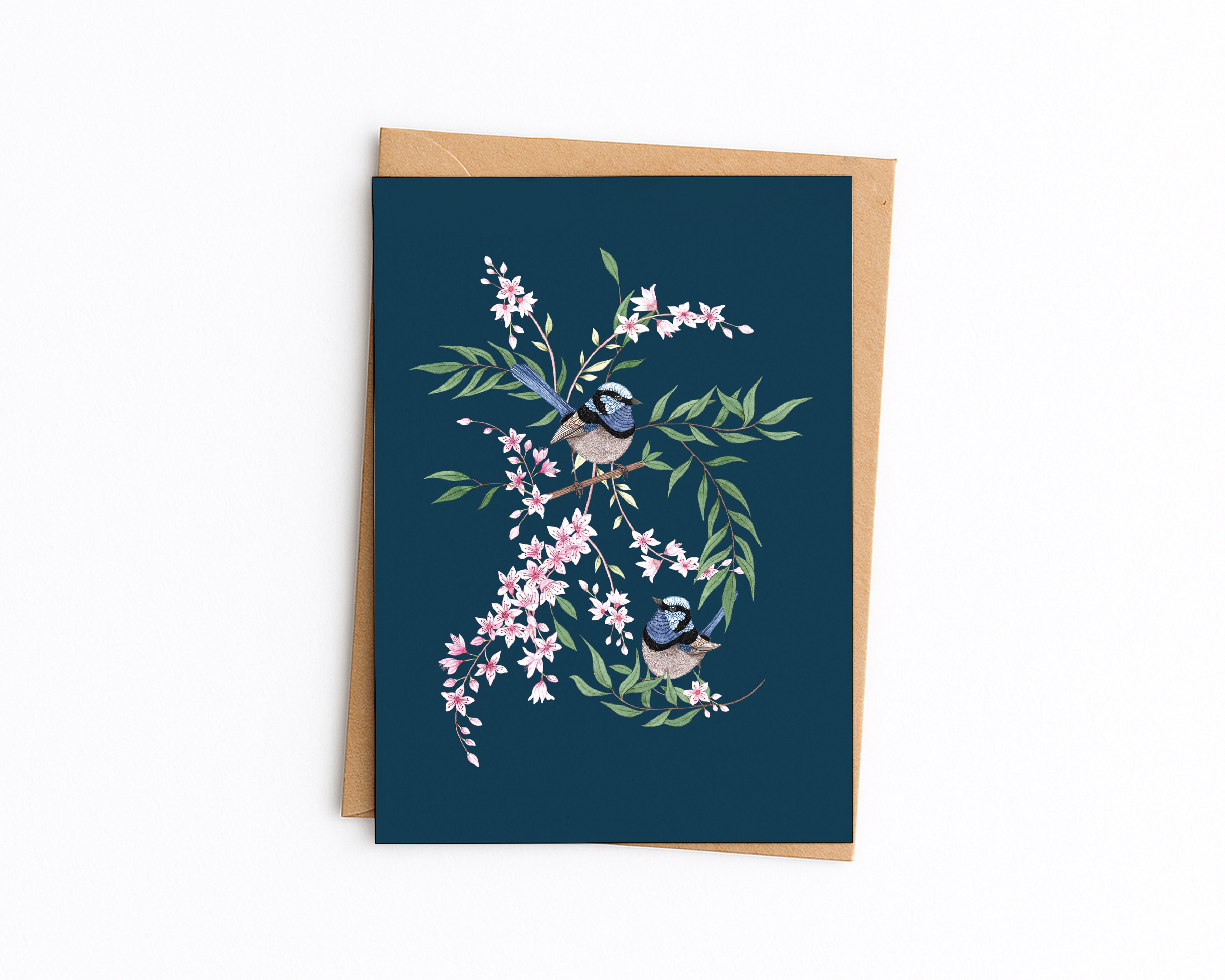 Superb Fairywrens Greetings Card