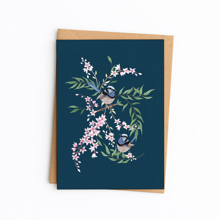 Superb Fairywrens Greetings Card