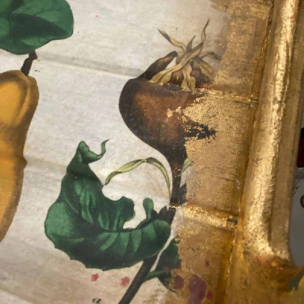 Beautiful upcycled timber tray, decoupage, by Leumesin Handmade