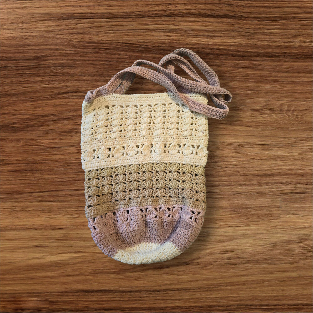 Handmade Crocheted Tote Market Bag