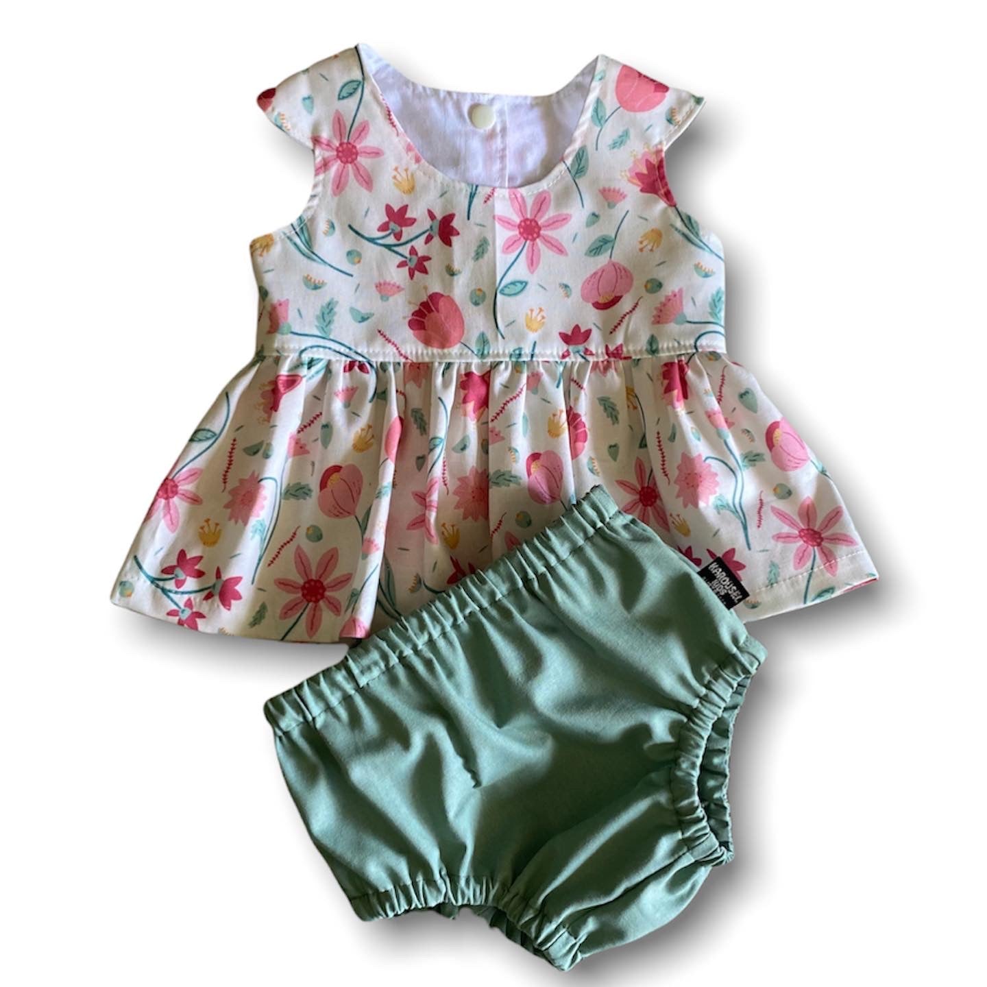 Baby Girls Peplum Top and Panties SETS (SIZE 000-1) - CLEARANCE