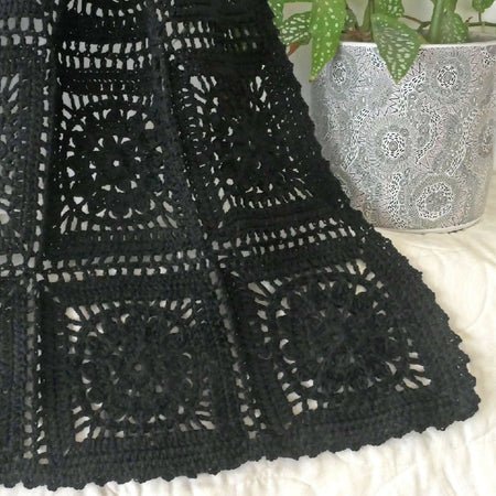 Crocheted stole/shawl. Perfect formal-wear accessory. Free post