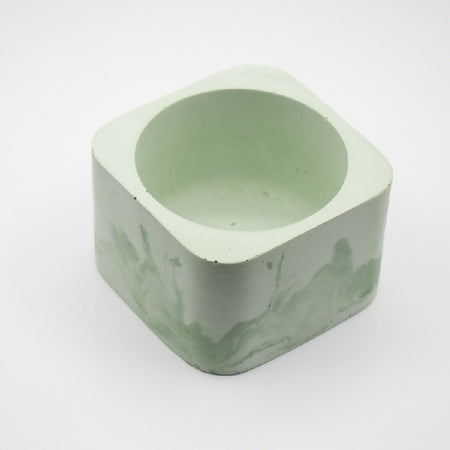 Green Concrete Candle holder