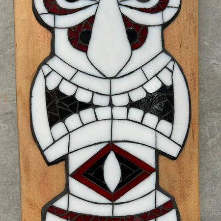 Skateboard Stained Glass Tiki