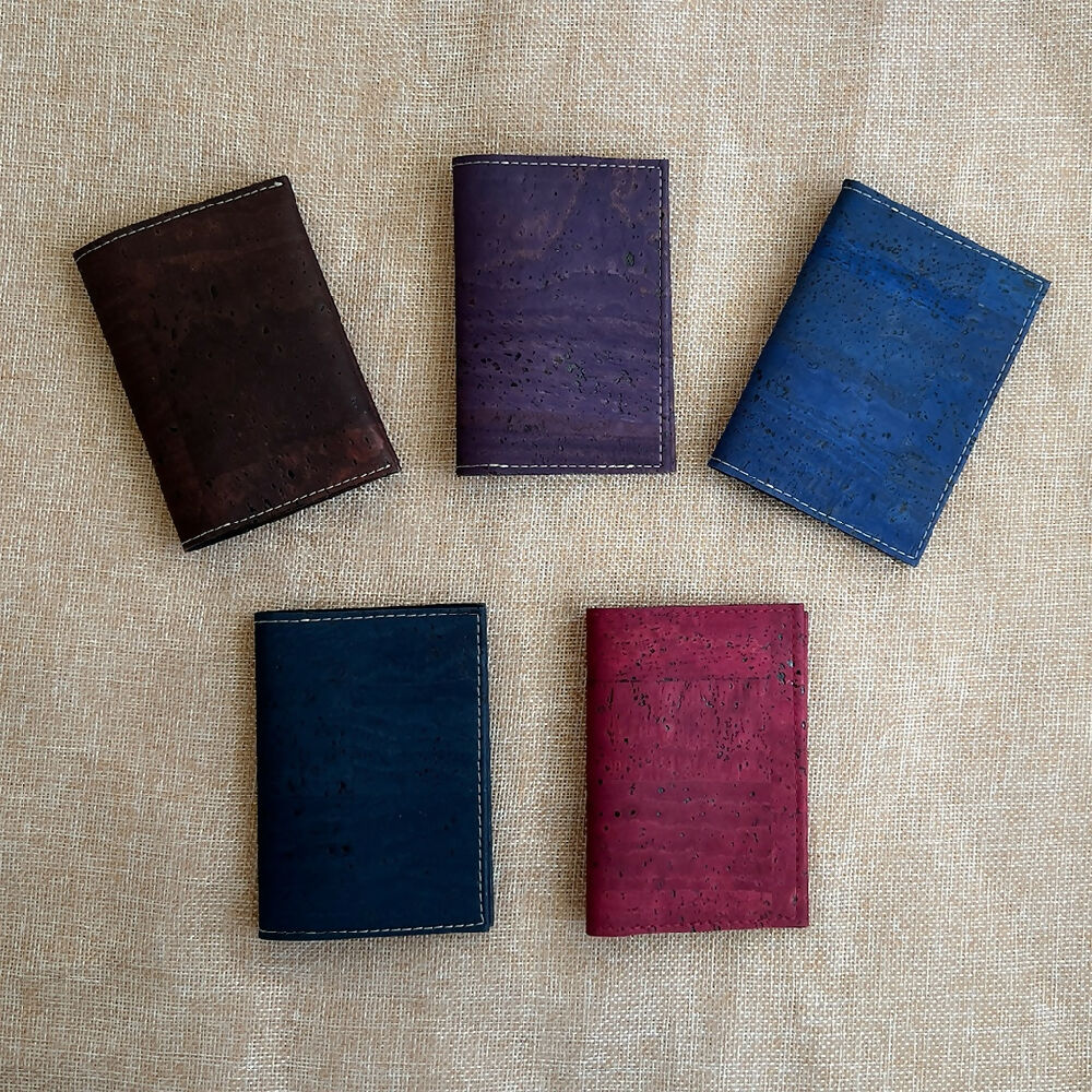 Cork Leather Card Holder - Various Colours