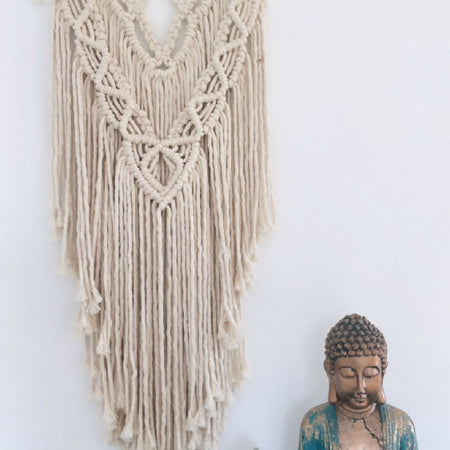 Lola Selenite Macrame Wallhanging