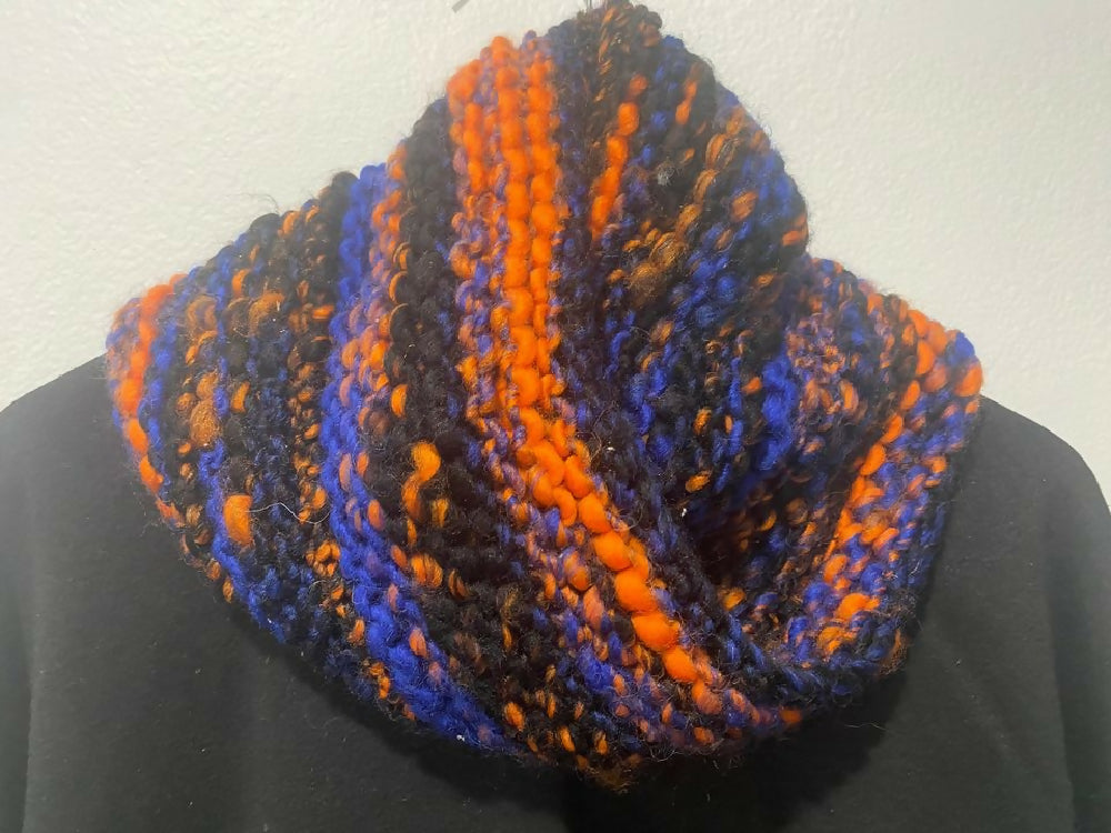 Hand Knitted Infinity Cowl Scarf