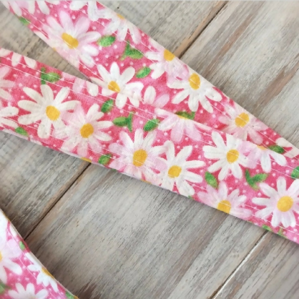 Pink Daisies kids ruffle pocket handbag - Gift for little girl