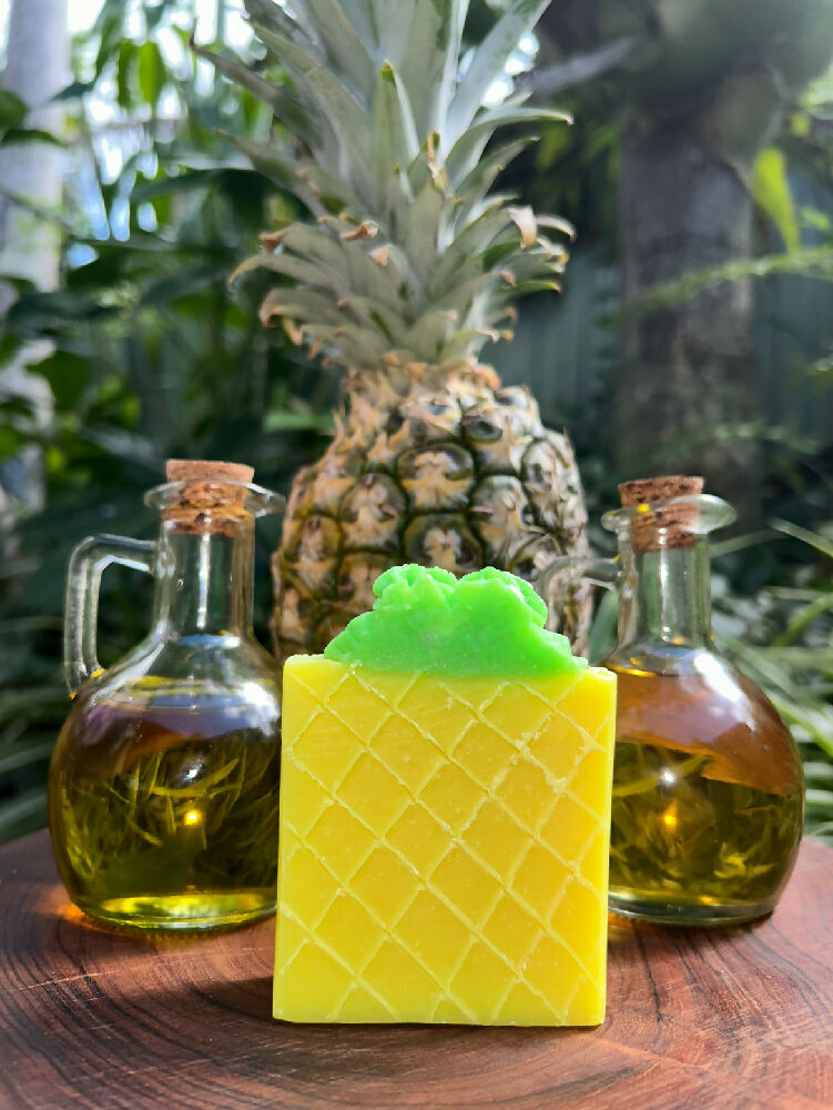 Handmade pineapple soap