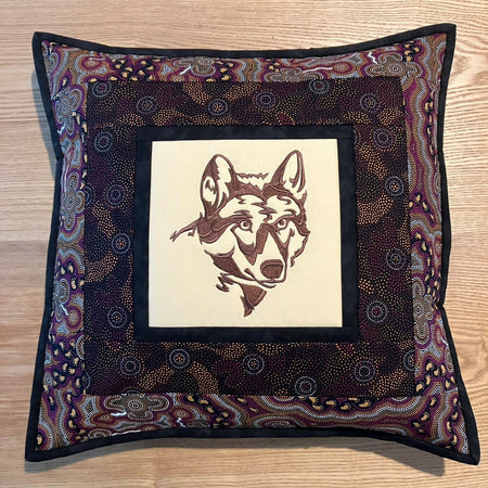 handmade Australian native quilted - bilby & dingo