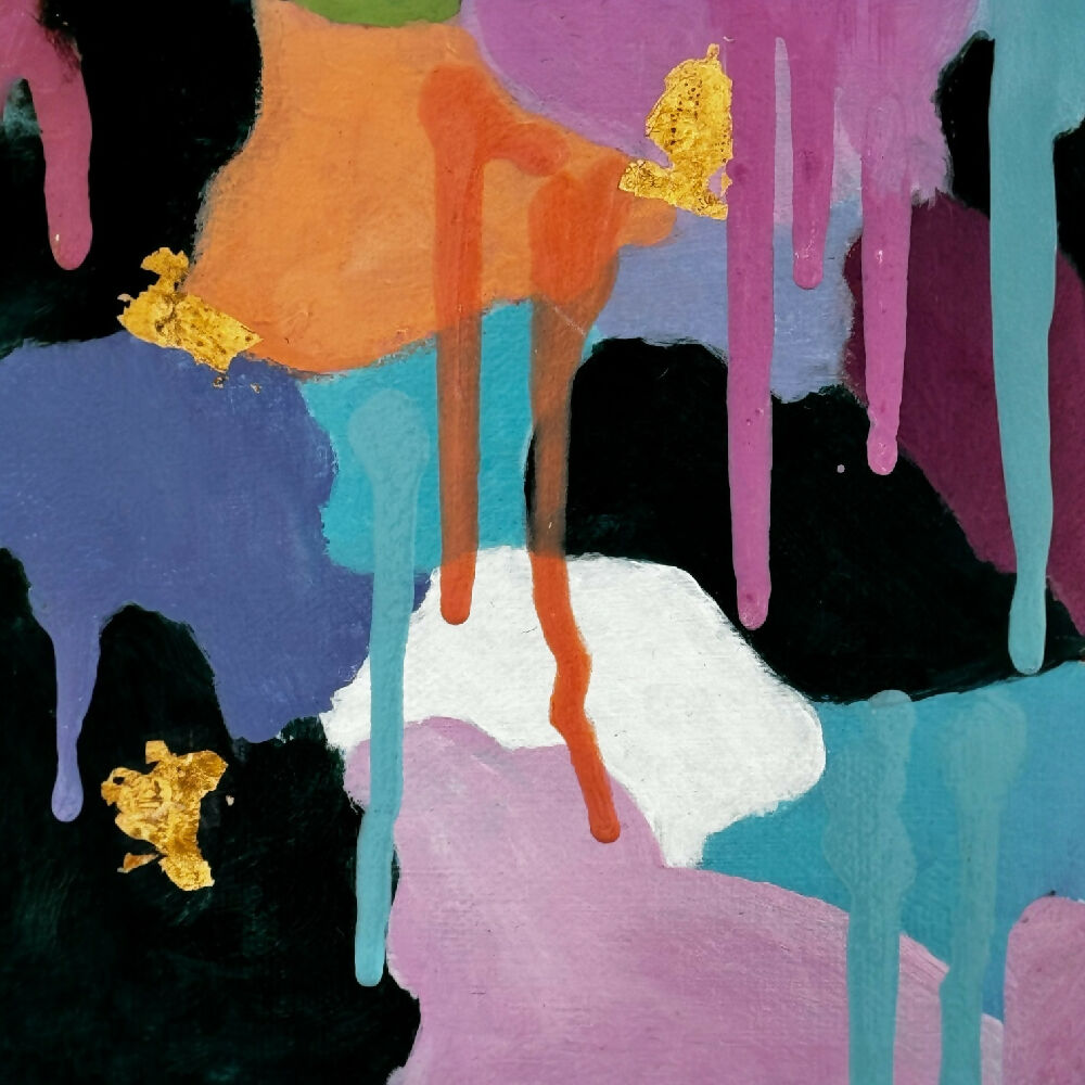 Original acrylic painting 'The Rain in Colour'