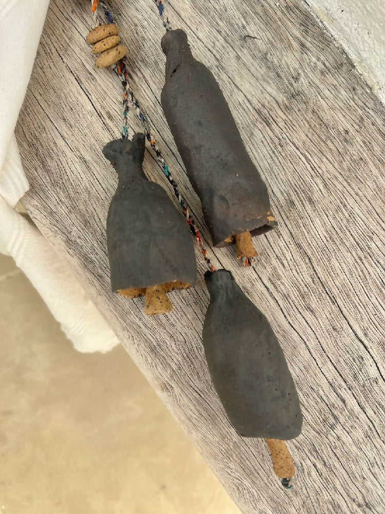 Deep Charcoal Bells (3 pieces)