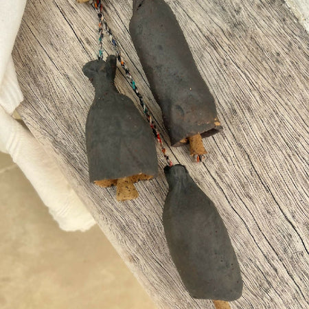 Deep Charcoal Bells (3 pieces)