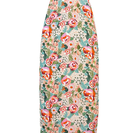 Padded Ironing board cover-Protea on Pink