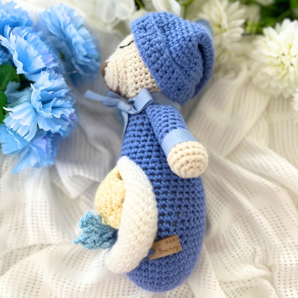 Crochet Teddy Bear Soft Toy - Handmade Crochet Teddy Bear