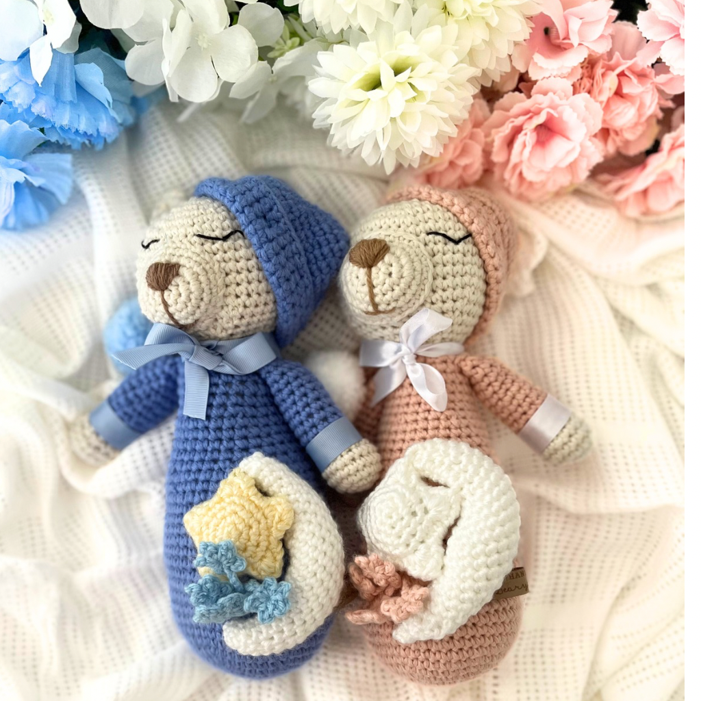Crochet Teddy Bear Soft Toy - Handmade Crochet Teddy Bear