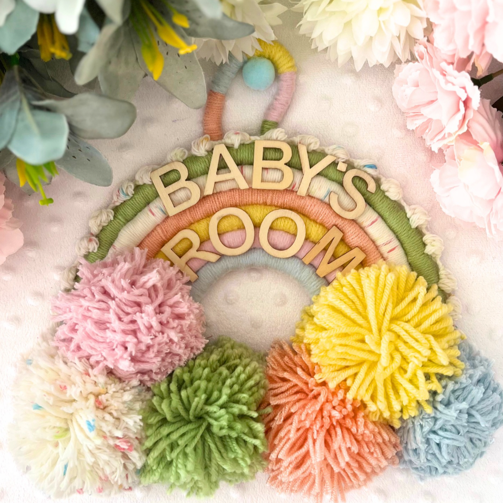 Rainbow Macrame Wall Hanging, Baby Room Decor, Nursery Wall Hanging