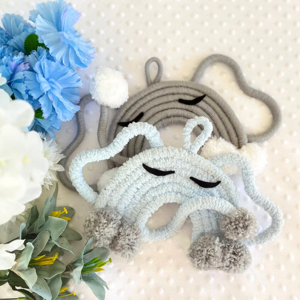 Elephant Macrame Wall Hangings Set - Baby Decor - Girls Room Decor