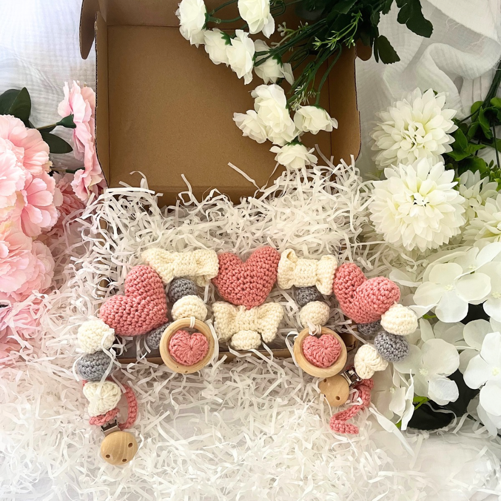 Crochet Pram Stroller Crib Mobile Chain - Cot Decor