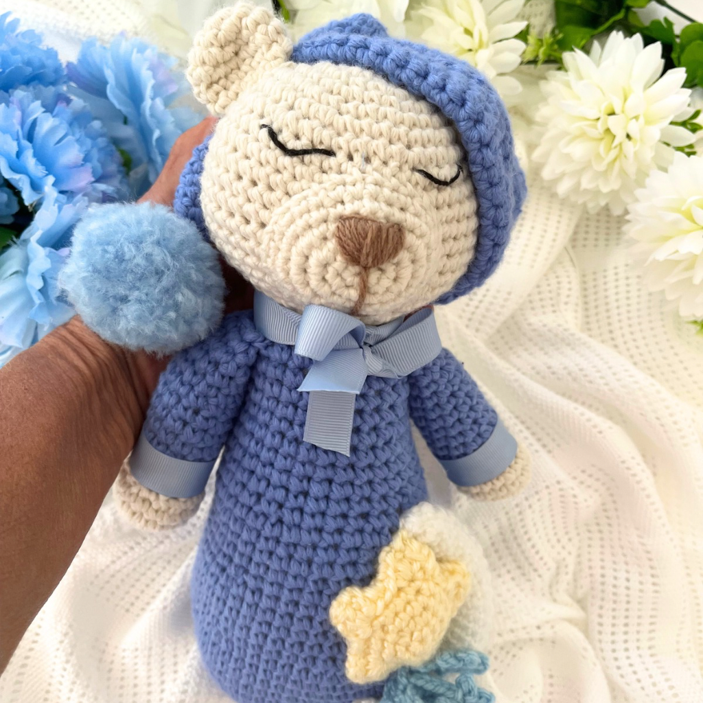 Crochet Teddy Bear Soft Toy - Handmade Crochet Teddy Bear