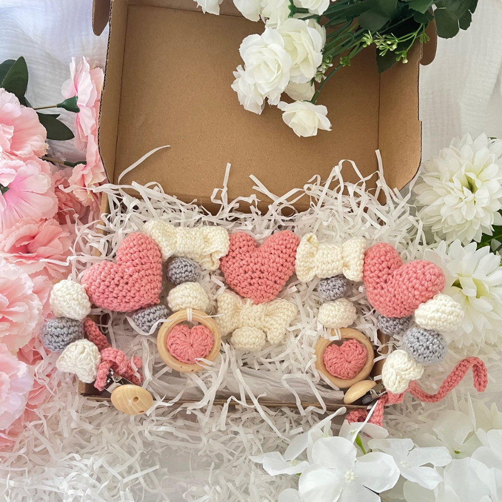 Crochet Pram Stroller Crib Mobile Chain - Cot Decor