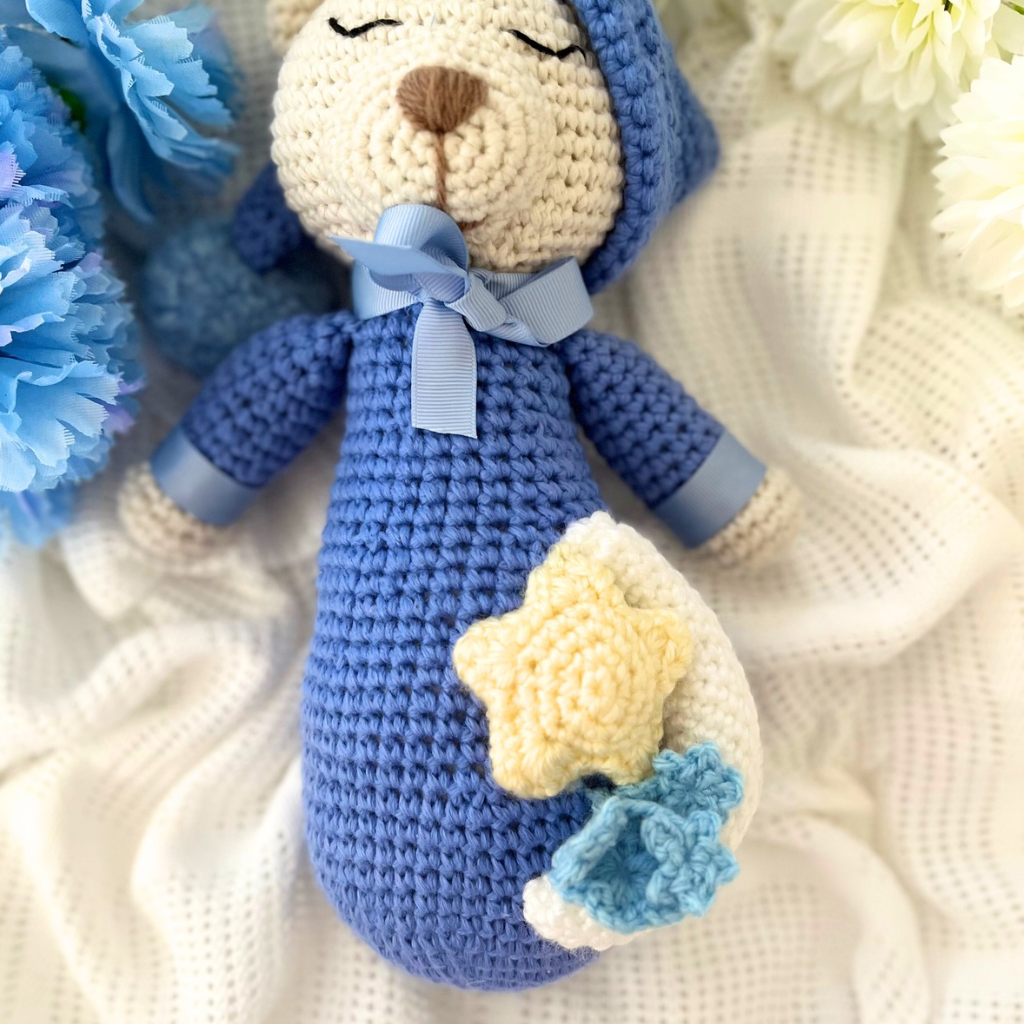 Crochet Teddy Bear Soft Toy - Handmade Crochet Teddy Bear
