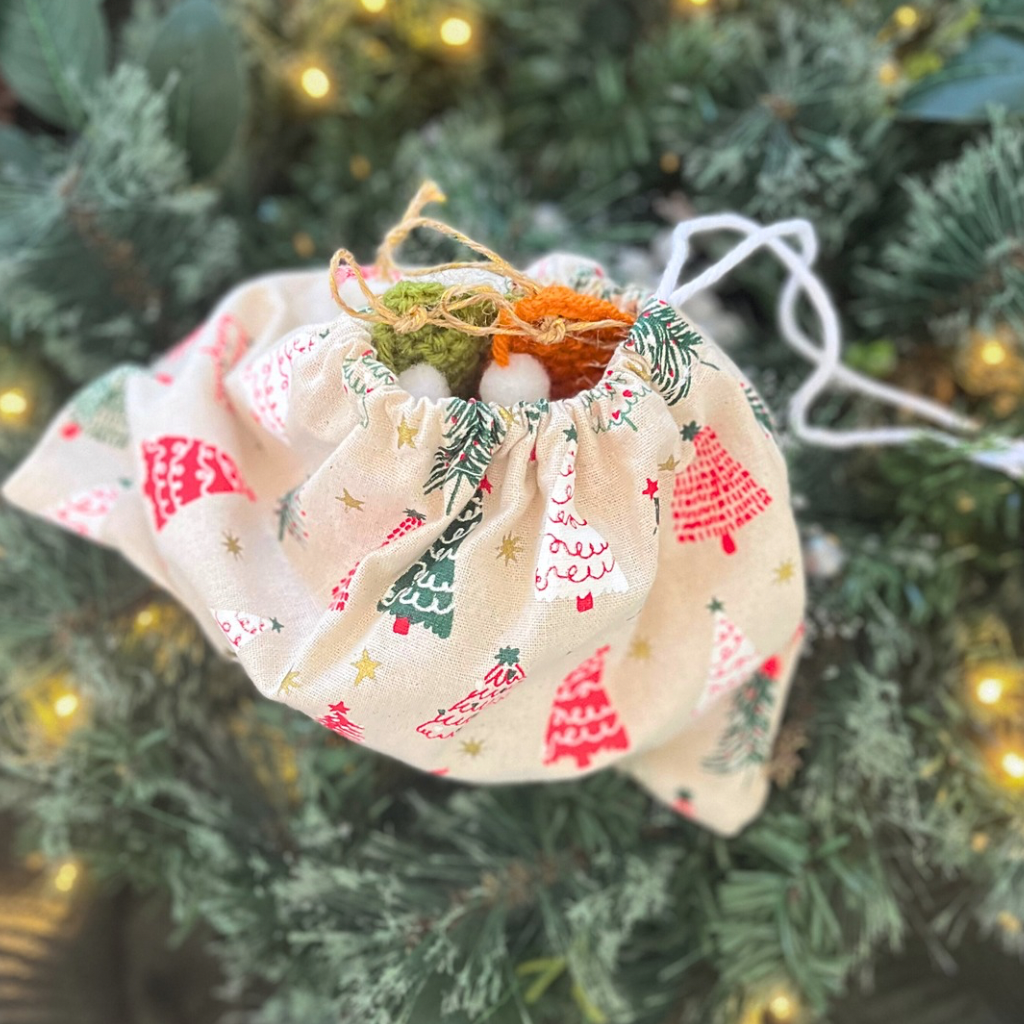 Crochet Gnome Xmas Tree Decorations Xmas Pack of Six