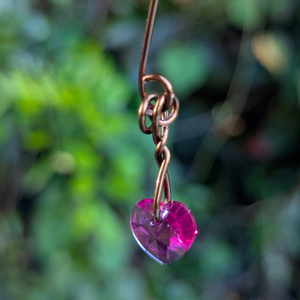 Mini crystal tree of life suncatcher | Amethyst - rainbow fluorite - rose and crystal quartz gemstones | Swarovski glass heart bead
