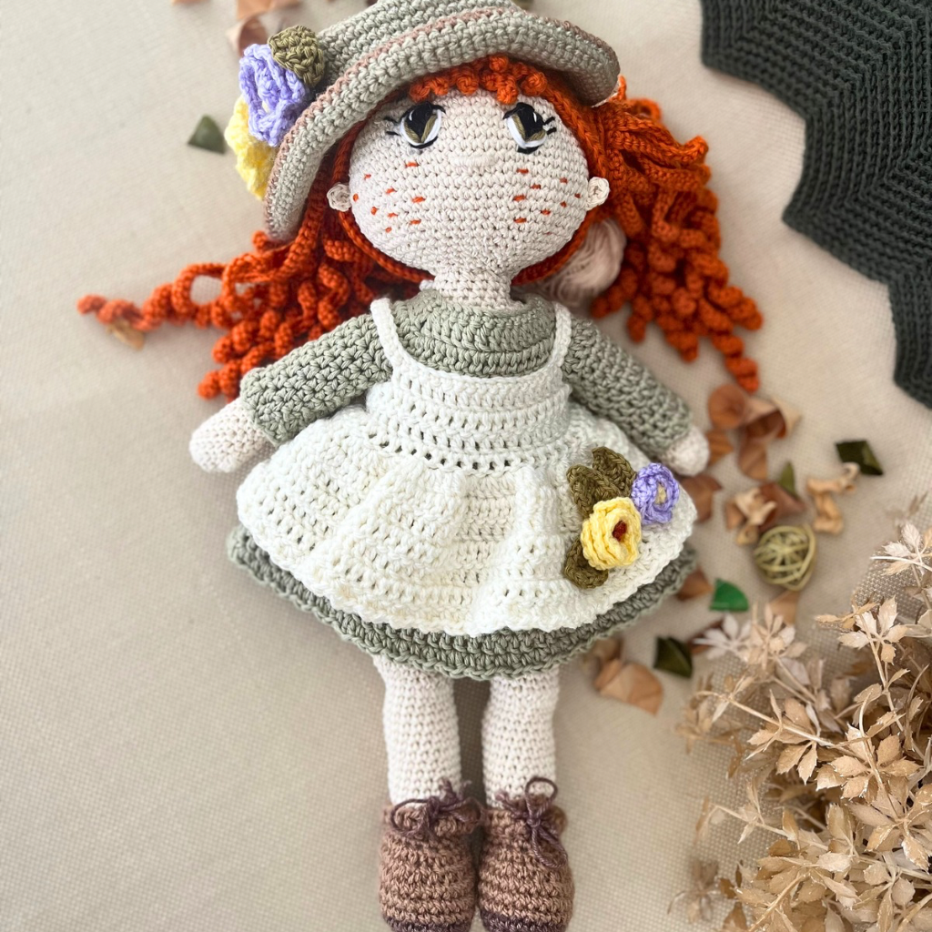 Handmade Crochet Doll Rosie | Crochet Doll 40cms