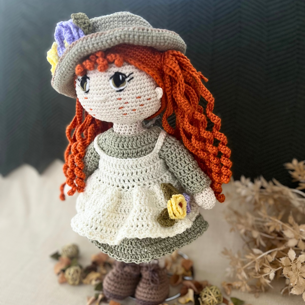 Handmade Crochet Doll Rosie | Crochet Doll 40cms